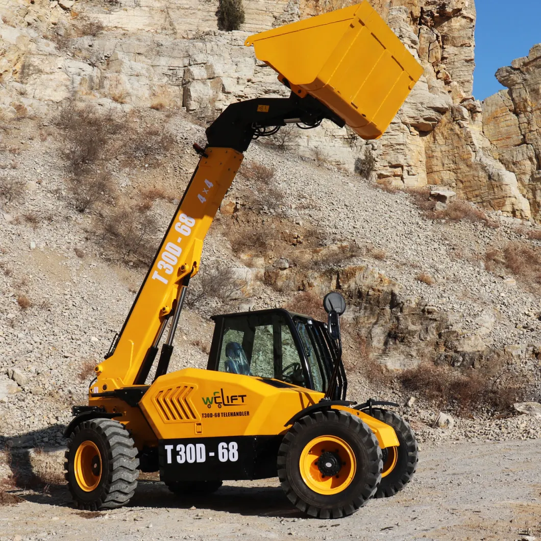 Multifunctional Wheel Loader 4X4 Type Telehandler Telescopic Loader 3ton Telescopic Handler Manufacturer